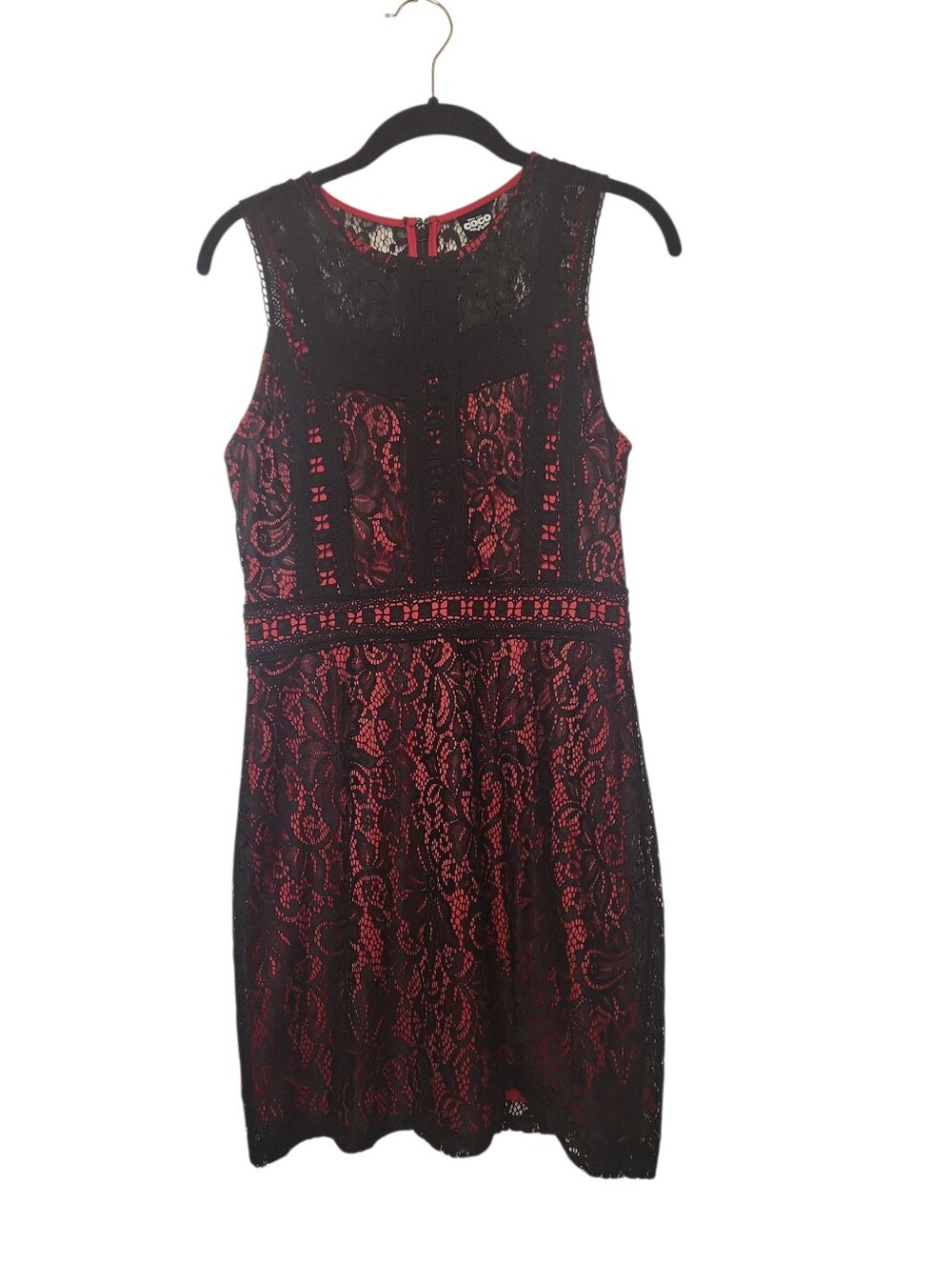 Disney Pixar Coco Black Lace with Red Lining Whimsigoth Sleeveless Dress Size M